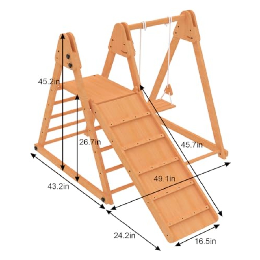 Outdoor jungle gym for kids 18 – Kids Outdoor Wooden Playset recenzja i cena