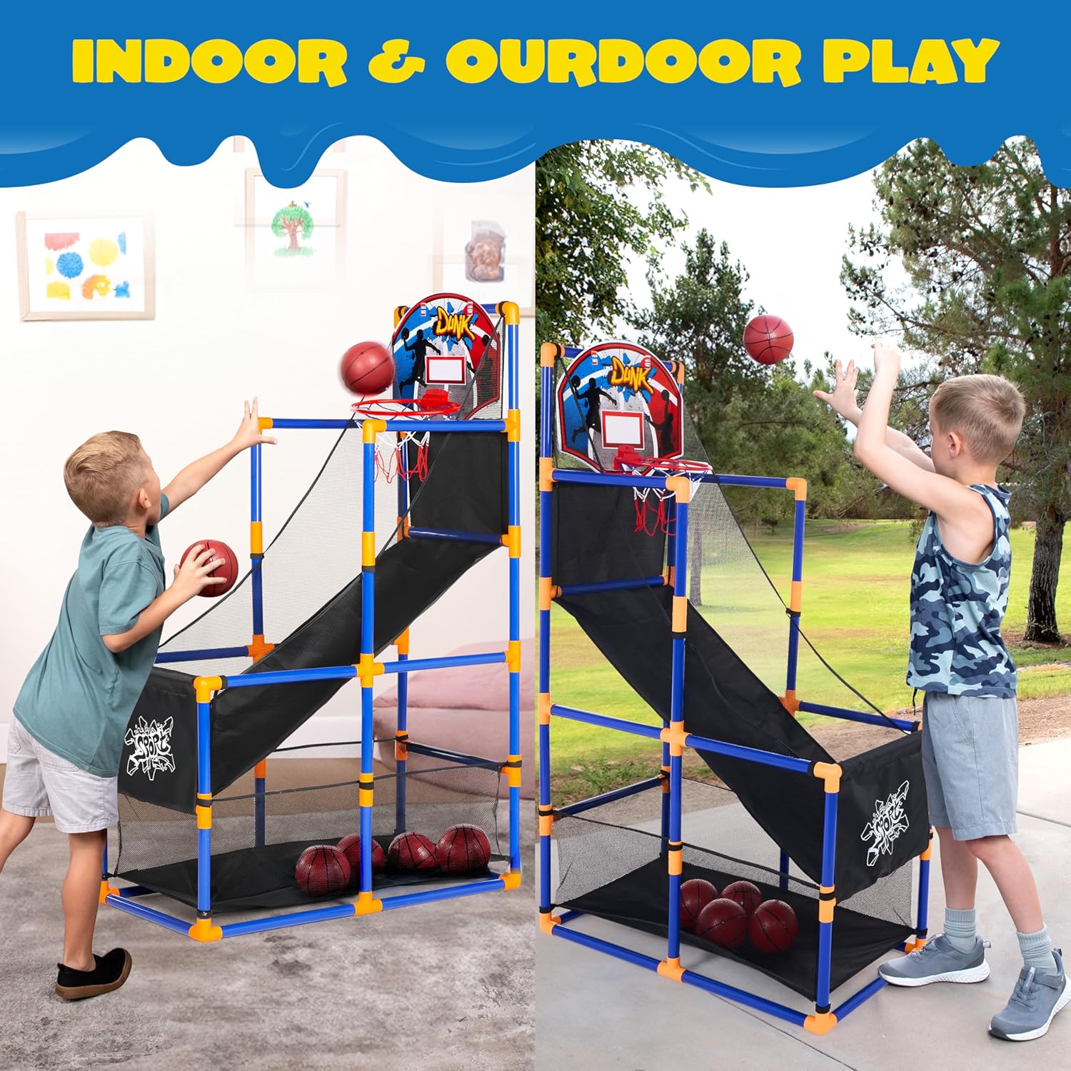 Arcade Basketball Game Set wit – Kids Outdoor Basketball recenzja i cena