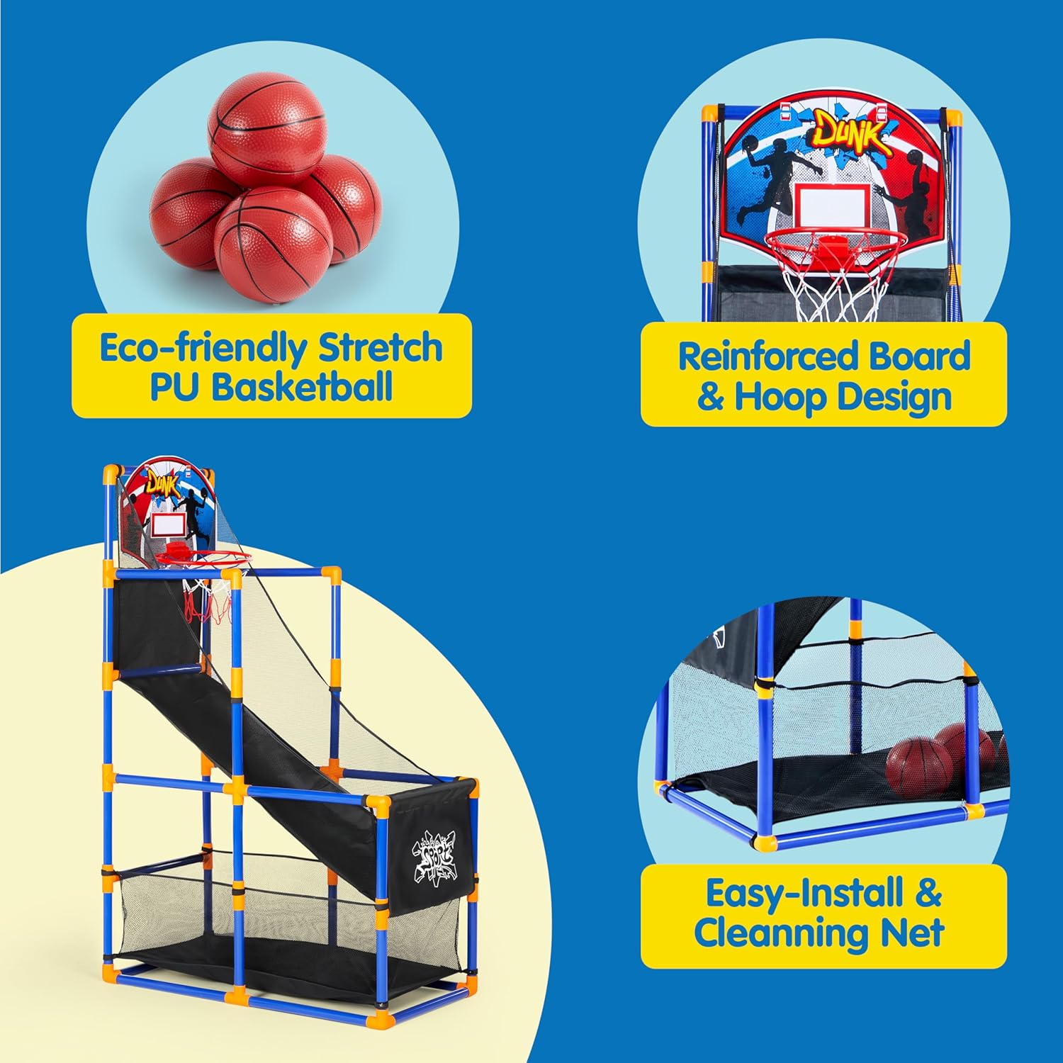 Arcade Basketball Game Set wit – Kids Outdoor Basketball recenzja i cena