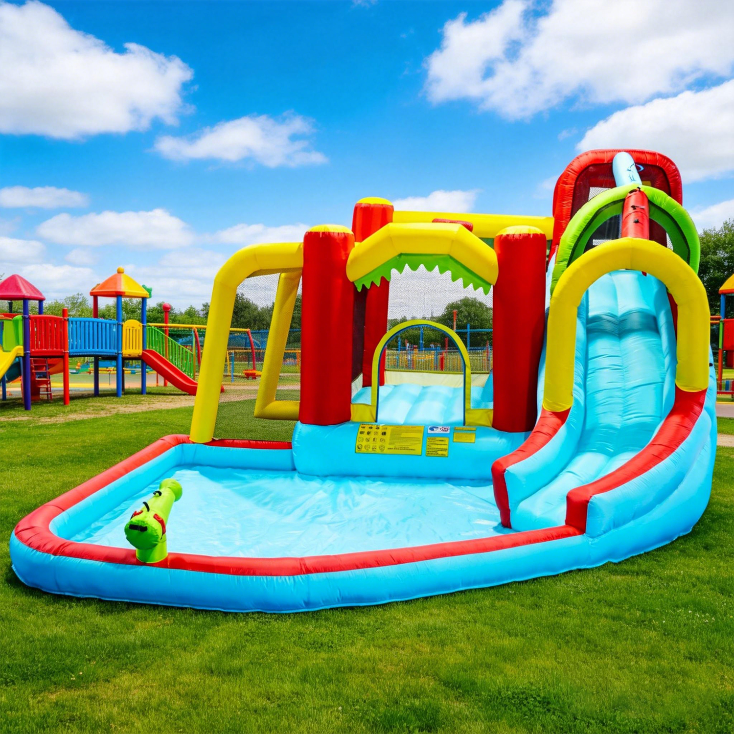 7in1 Inflatable Water Slide Pa – Kids Outdoor Pool recenzja i cena