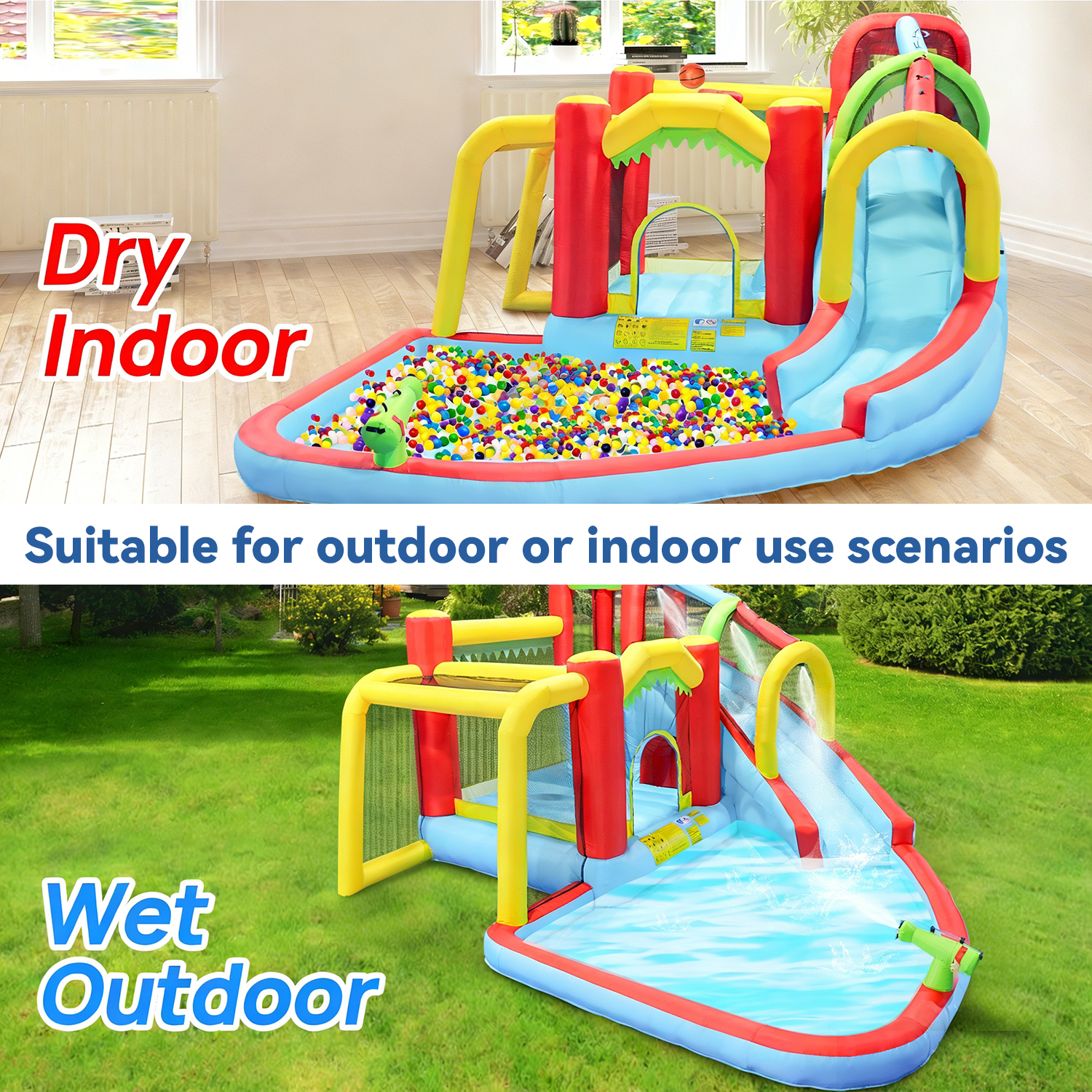 7in1 Inflatable Water Slide Pa – Kids Outdoor Pool recenzja i cena
