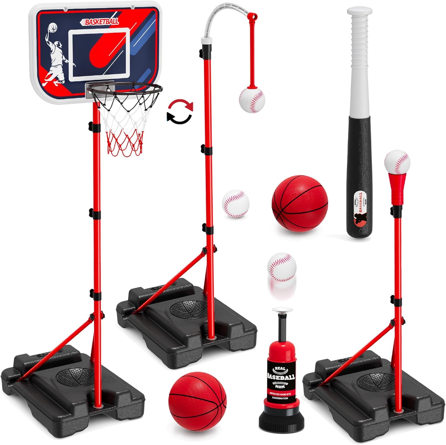 4-in-1 Kids Basketball Hoop &  – Kids Outdoor Basketball recenzja i cena