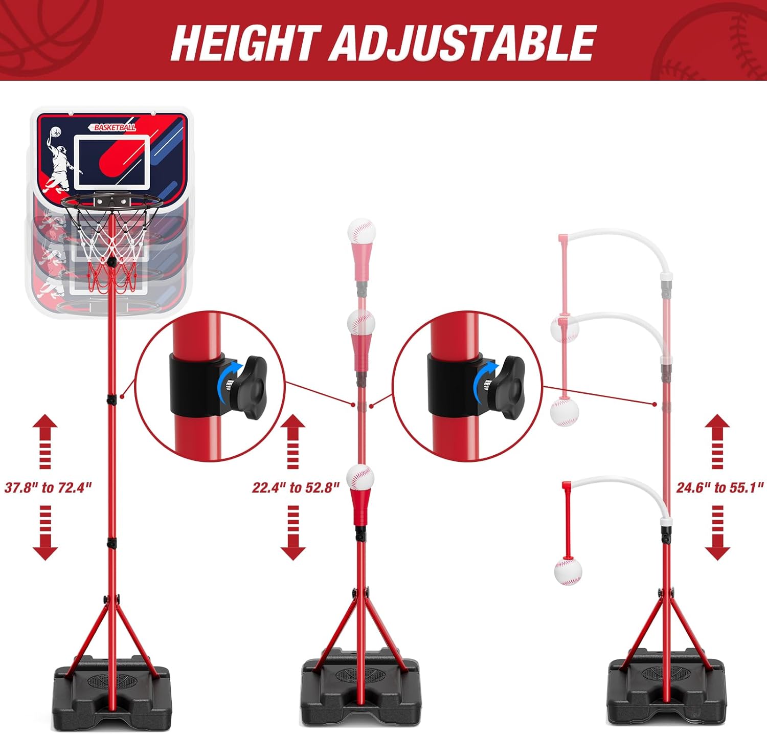 4-in-1 Kids Basketball Hoop &  – Kids Outdoor Basketball recenzja i cena