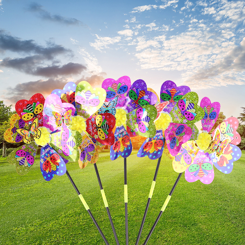 1Pc Colorful Sequin Windmill C – Kids Outdoor Garden Toys recenzja i cena