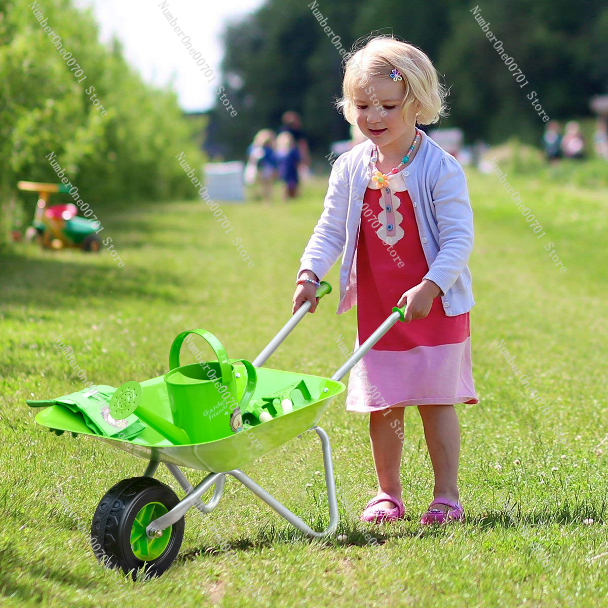 Kids Outdoor Wheelbarrow, Gree – Play Kids Outdoor recenzja i cena