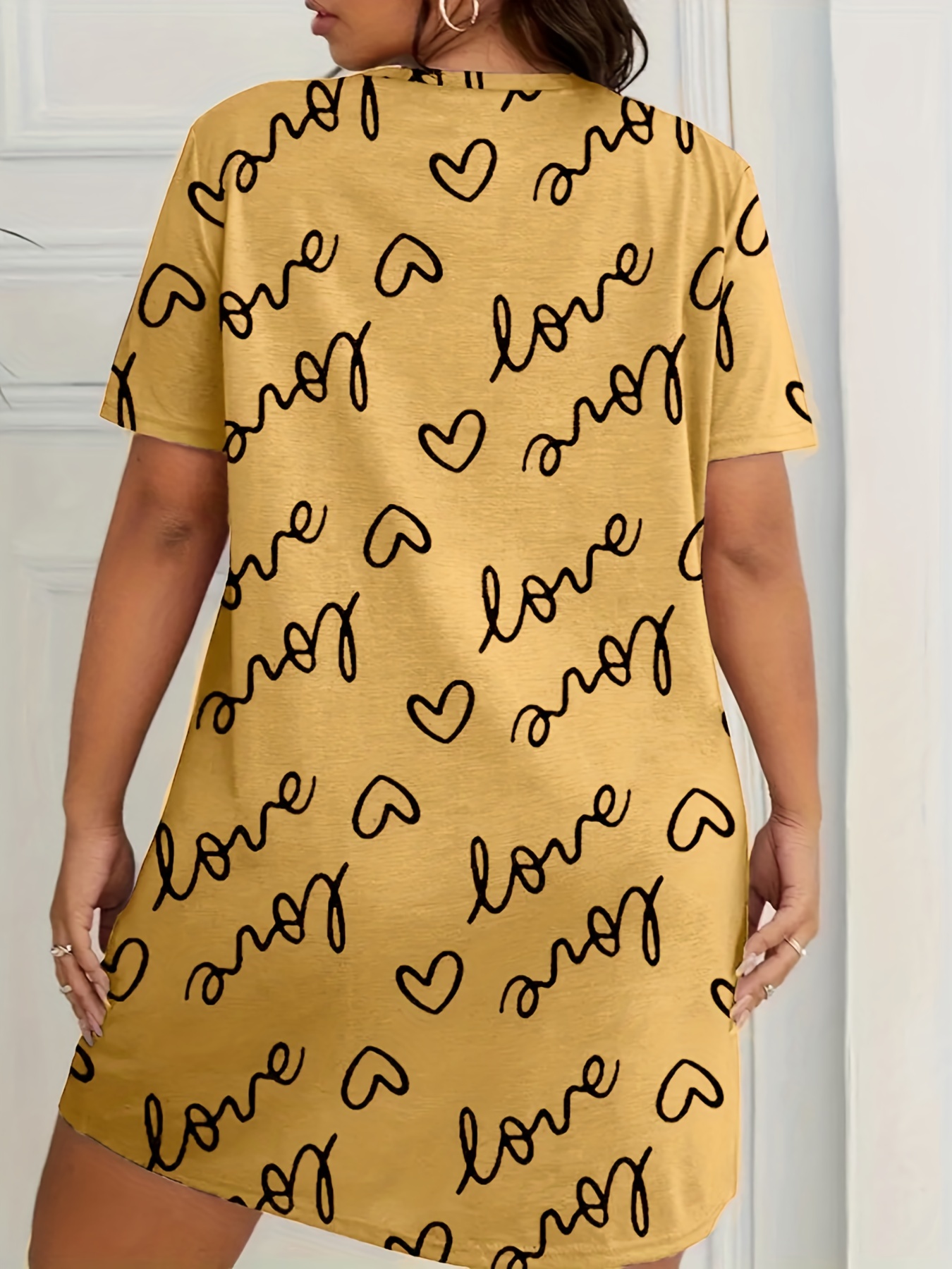 Plus Size Love Print Short Sle – Mini Trampoline Spring recenzja i cena
