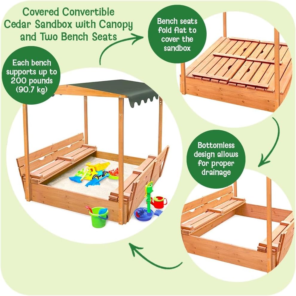 Badger Basket Sandbox for Kids – Kids Outdoor Seating recenzja i cena