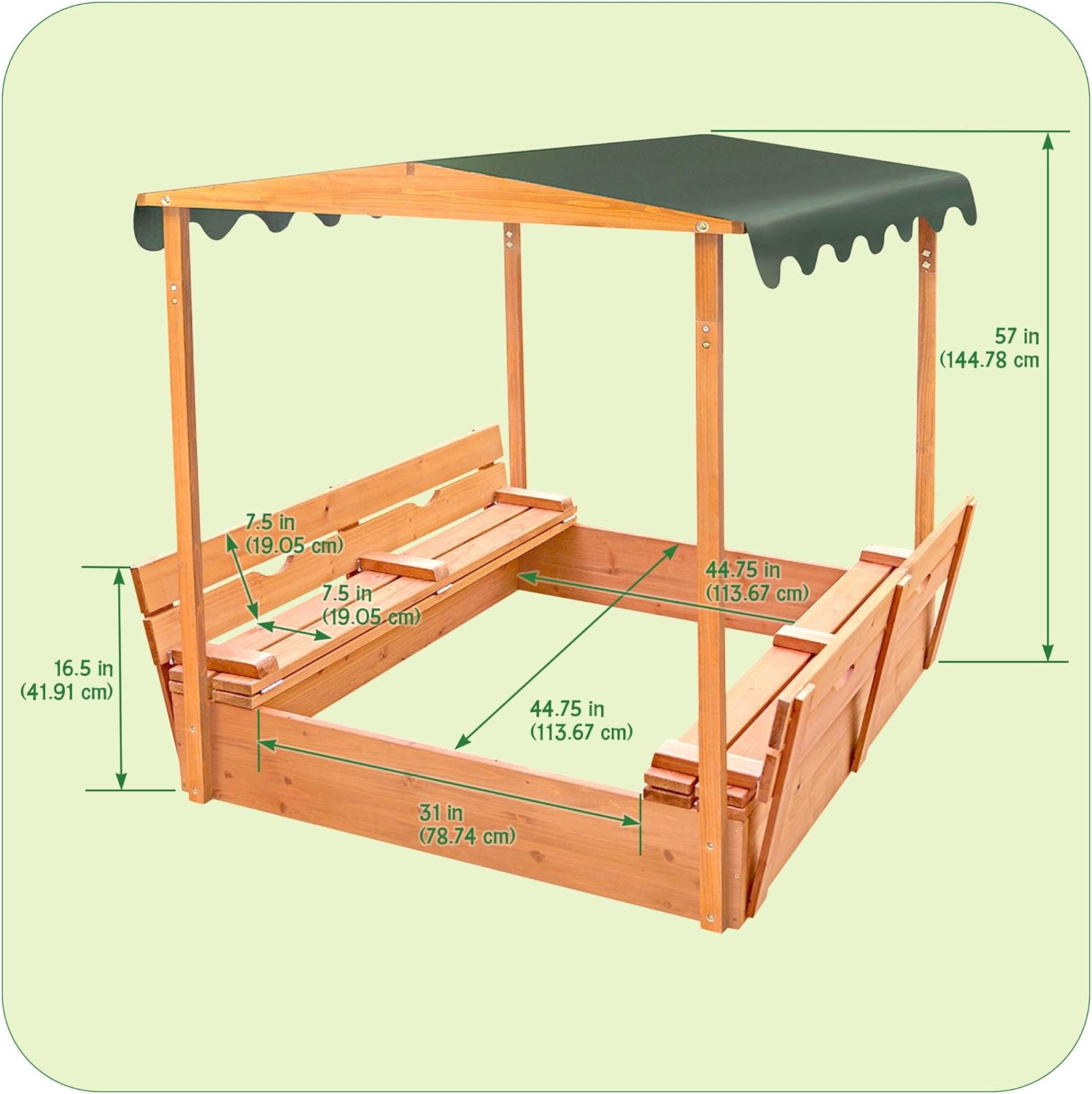 Badger Basket Sandbox for Kids – Kids Outdoor Seating recenzja i cena