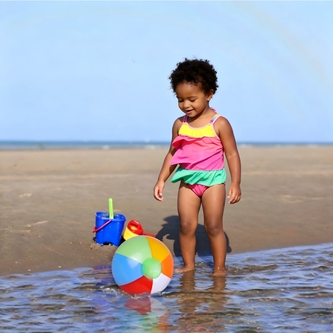 5 Pack Bulk Rainbow Inflatable – Kids Outdoor Pool recenzja i cena