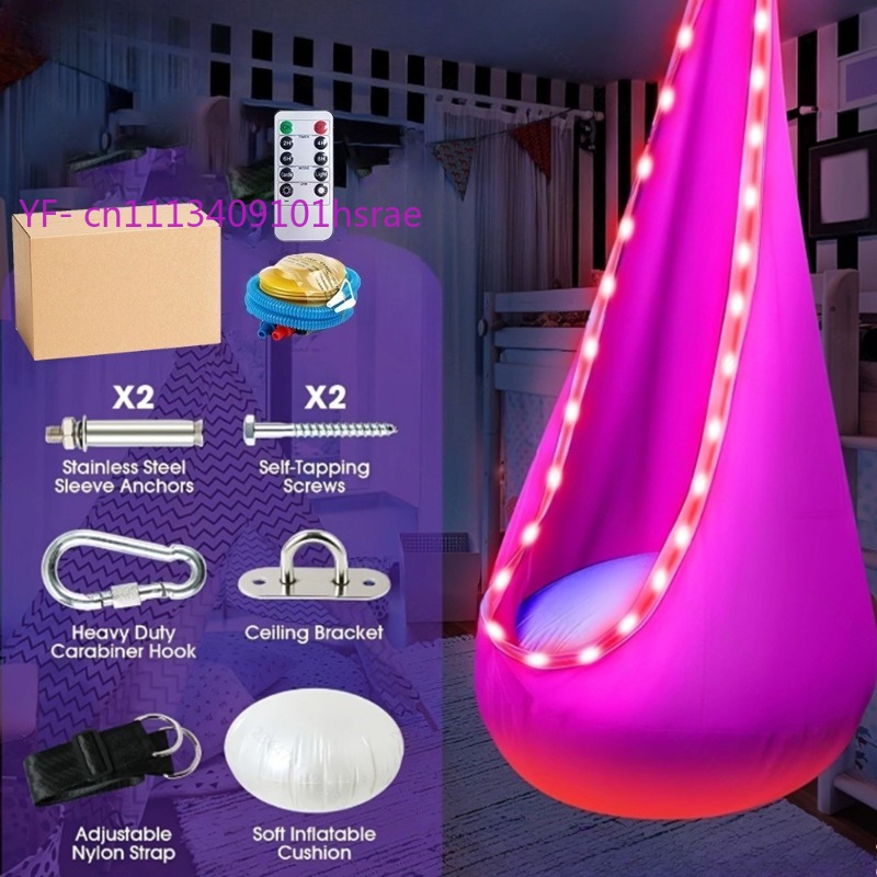Glowing LED Inflatable Hammock – Kids Outdoor Hammock recenzja i cena