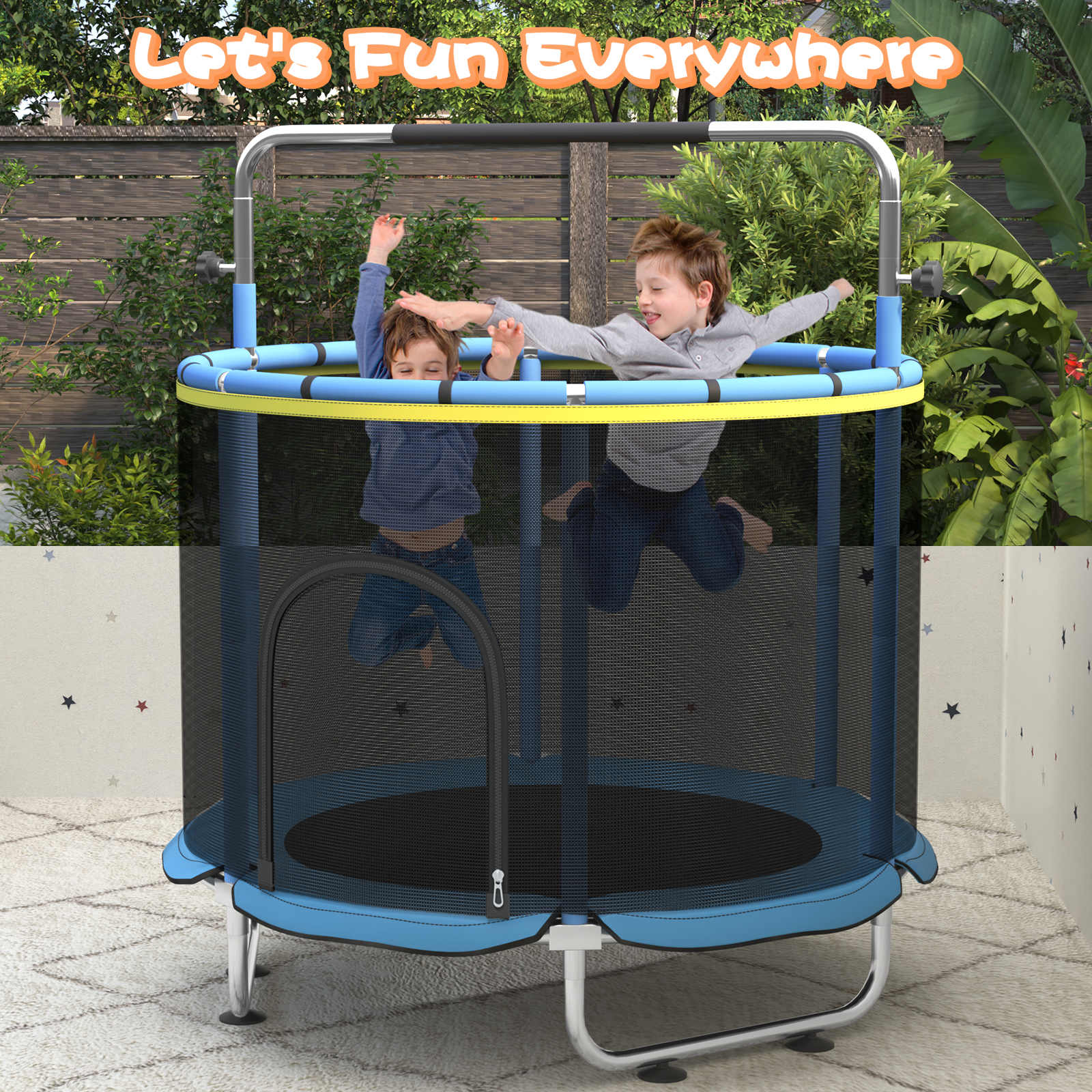 5FT Toddler Trampoline 8-in-1  – Kids Outdoor Hammock recenzja i cena