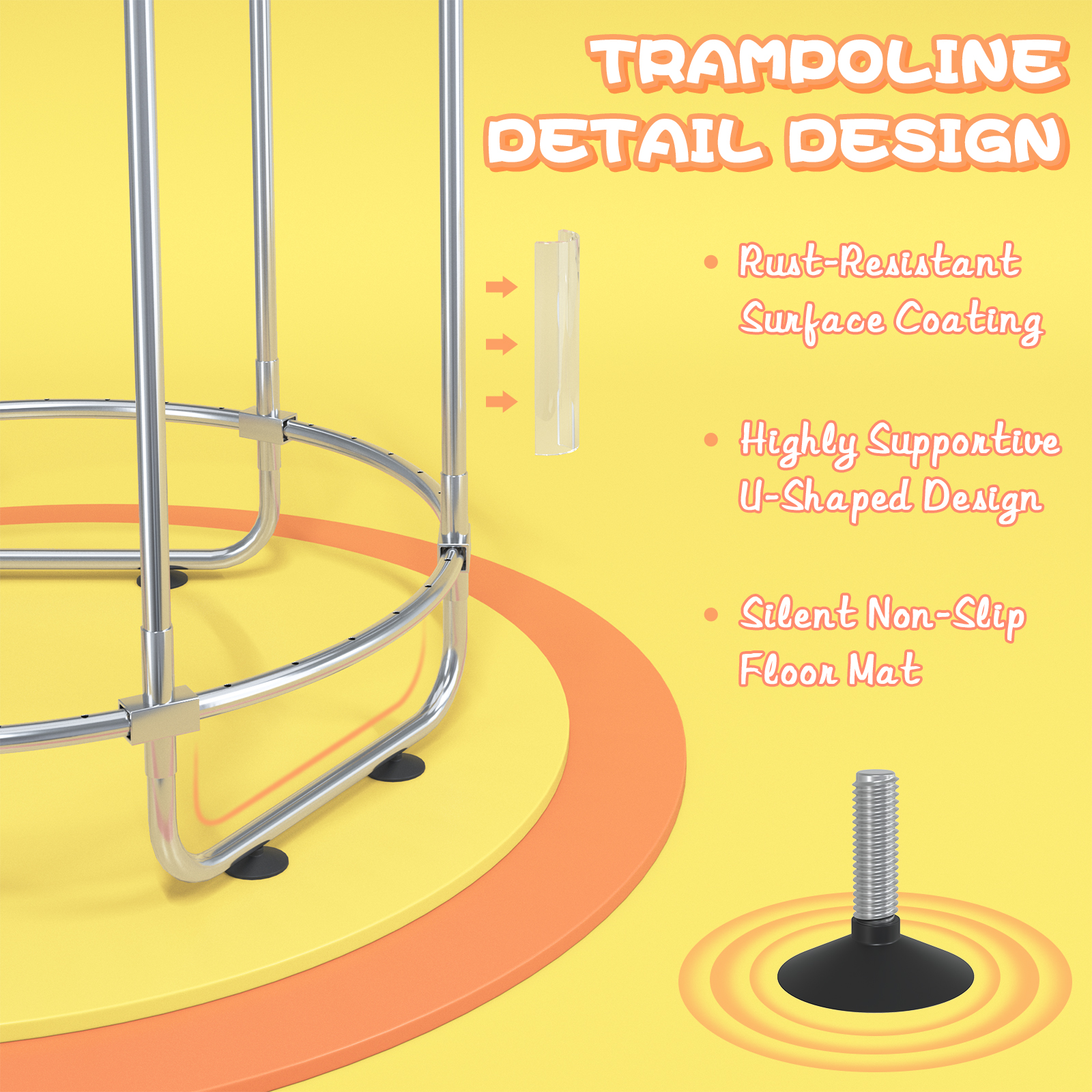 5FT Toddler Trampoline 8-in-1  – Kids Outdoor Hammock recenzja i cena