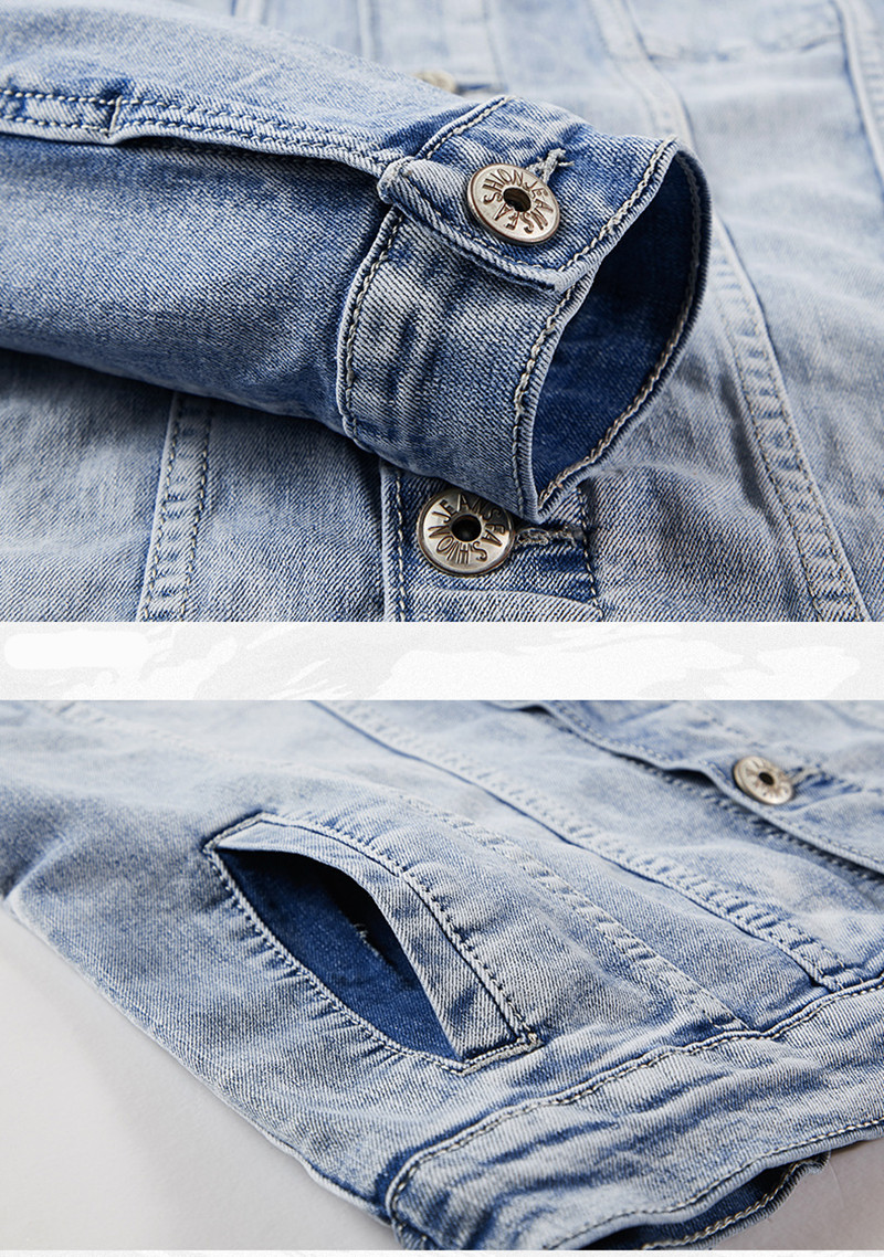 Spring Autumn Denim Suit Men's – Mini Trampoline Spring recenzja i cena