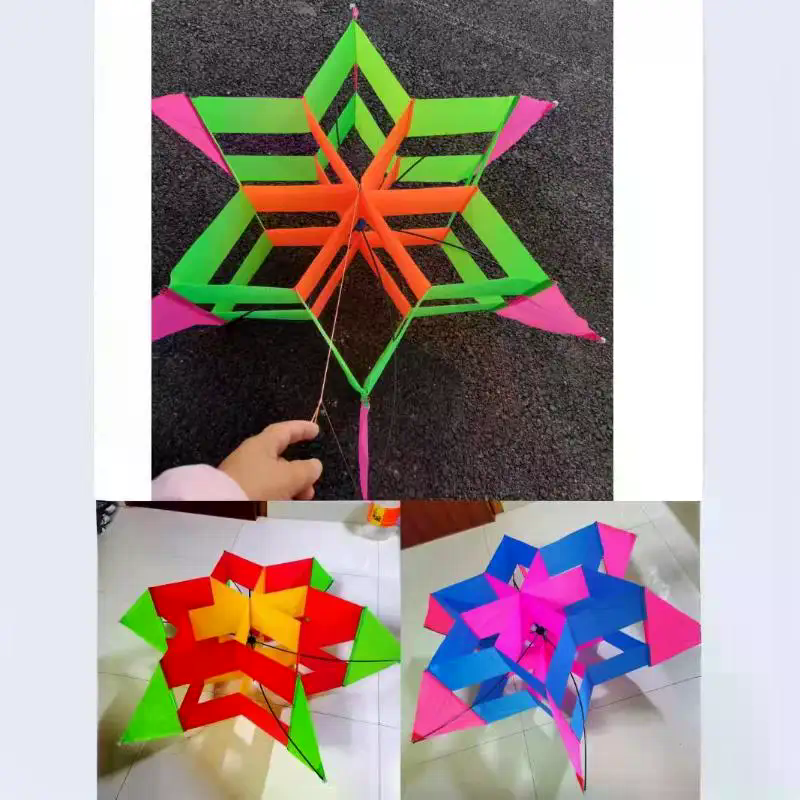 New Style 3D Plum Blossom Kid- – Kite Easy Fly Kids recenzja i cena