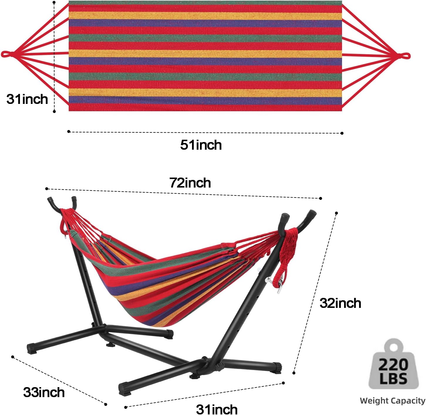 Kids Hammock with Stand, 220 l – Kids Outdoor Hammock recenzja i cena