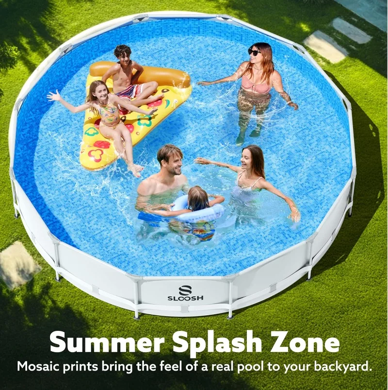 SLOOSH Round Above Ground Pool – Kids Outdoor Pool recenzja i cena