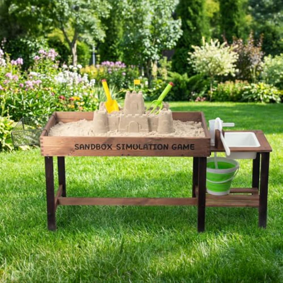 Outdoor wooden sand table for  – Kids Outdoor Sensory Table recenzja i cena