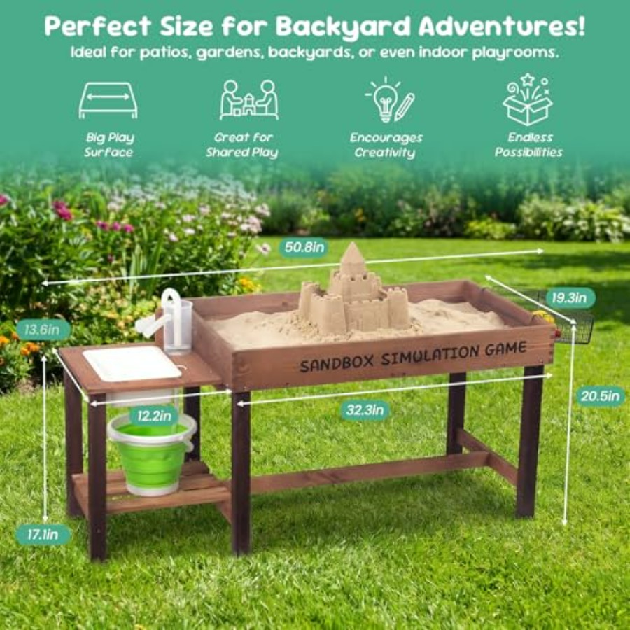 Outdoor wooden sand table for  – Kids Outdoor Sensory Table recenzja i cena
