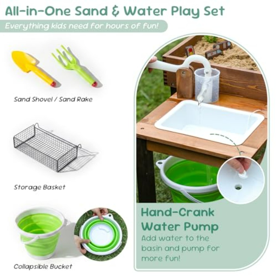 Outdoor wooden sand table for  – Kids Outdoor Sensory Table recenzja i cena