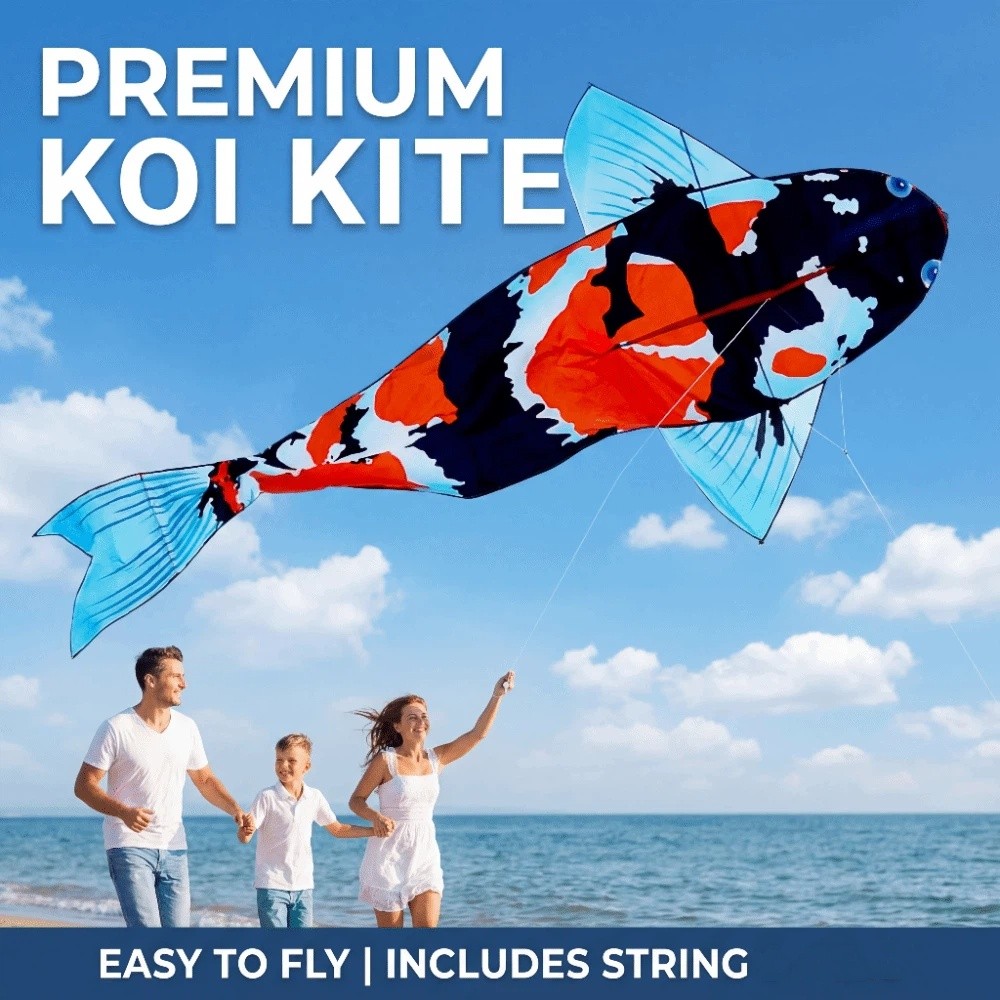 New Easy To Fly Large Fish Kit – Kite Easy Fly Kids recenzja i cena