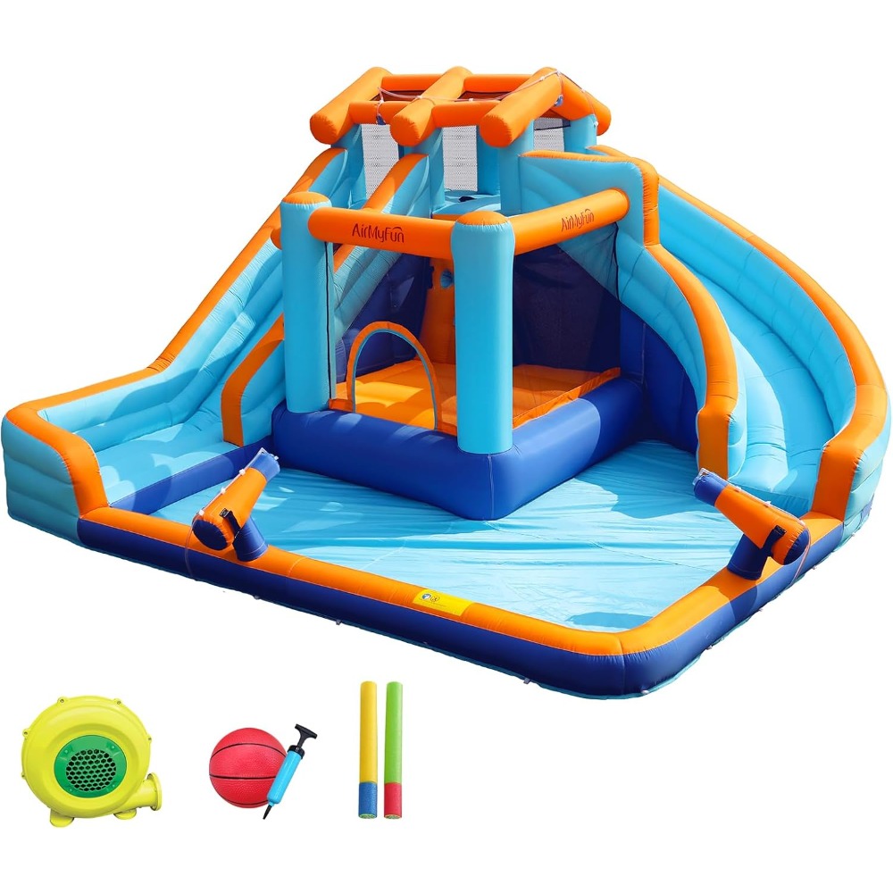 Large Water Slide Bounce House – Kids Outdoor Pool recenzja i cena