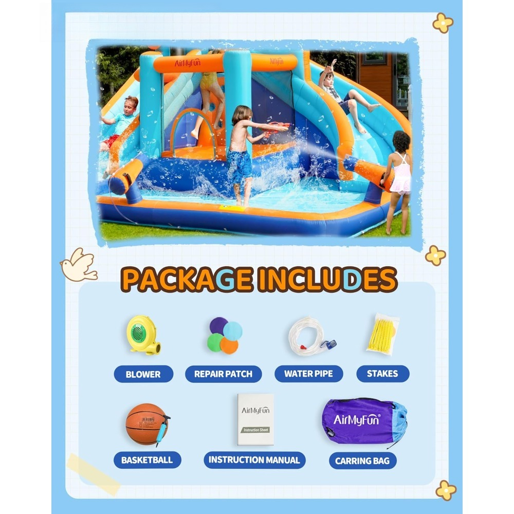 Large Water Slide Bounce House – Kids Outdoor Pool recenzja i cena