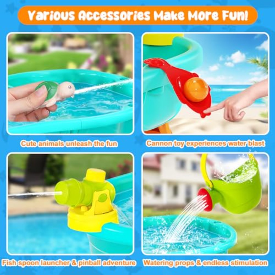 3-Tier Toddler Water and Sand  – Kids Outdoor Kitchen recenzja i cena