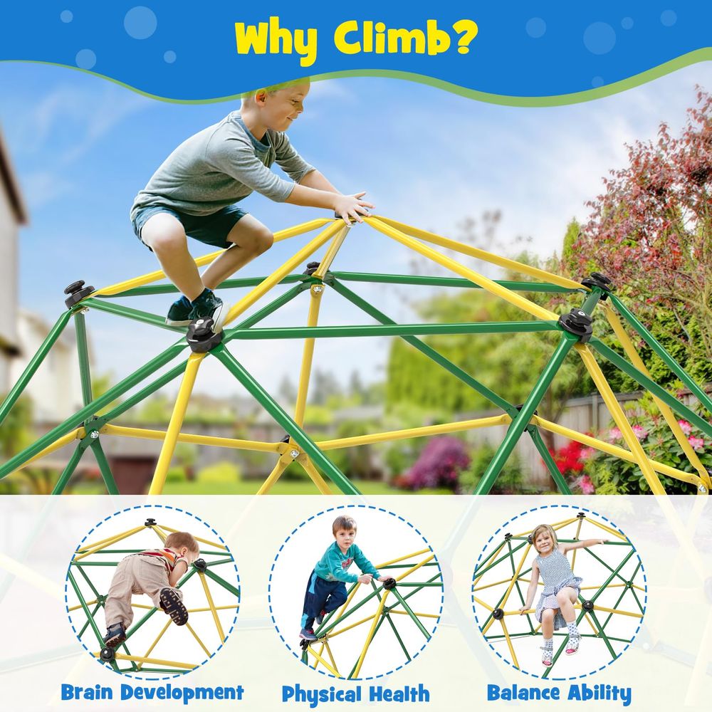 Climbing Dome, 10FT Climber wi – Kids Outdoor Climbing Dome recenzja i cena