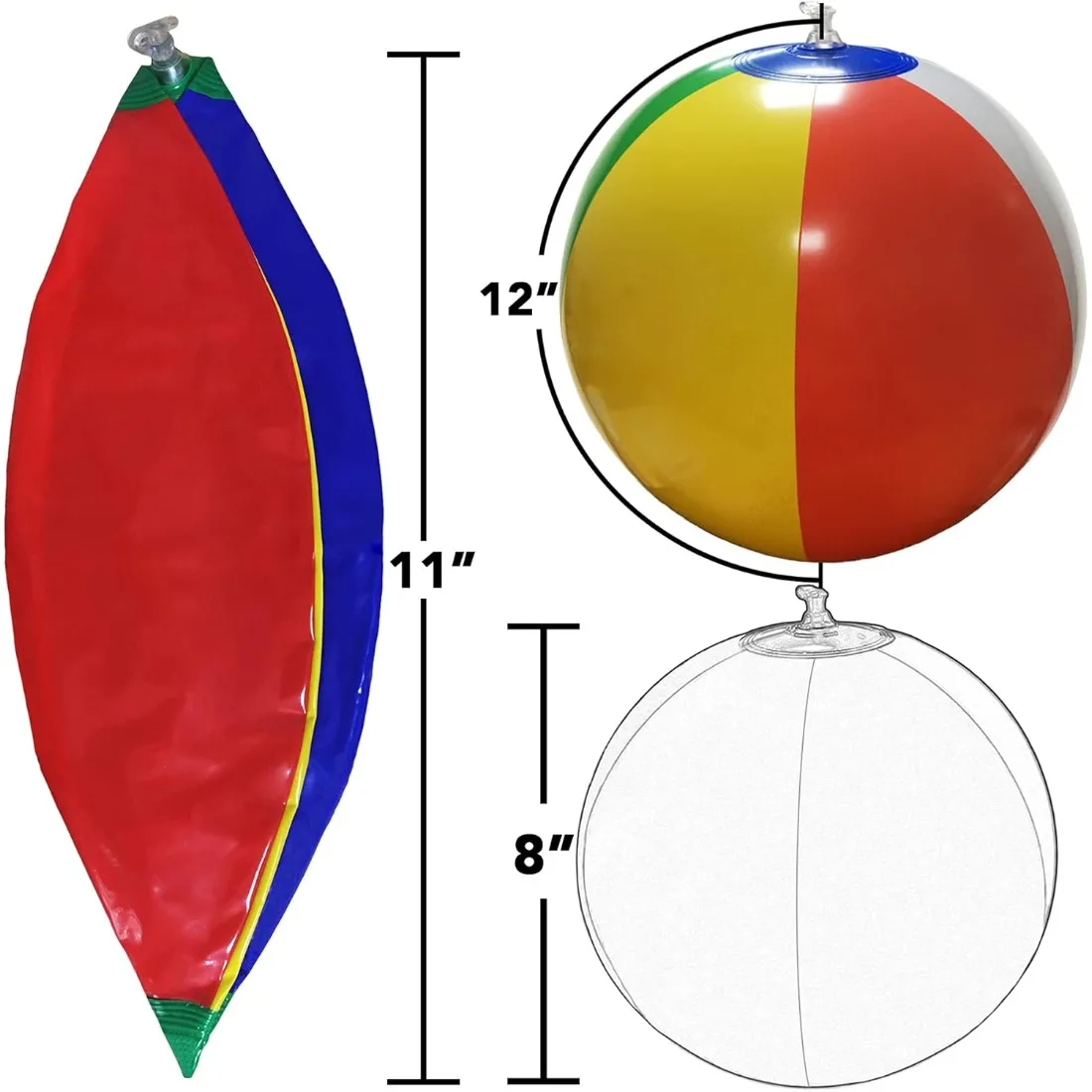 Rainbow Inflatable Beach Balls – Kids Outdoor Pool recenzja i cena