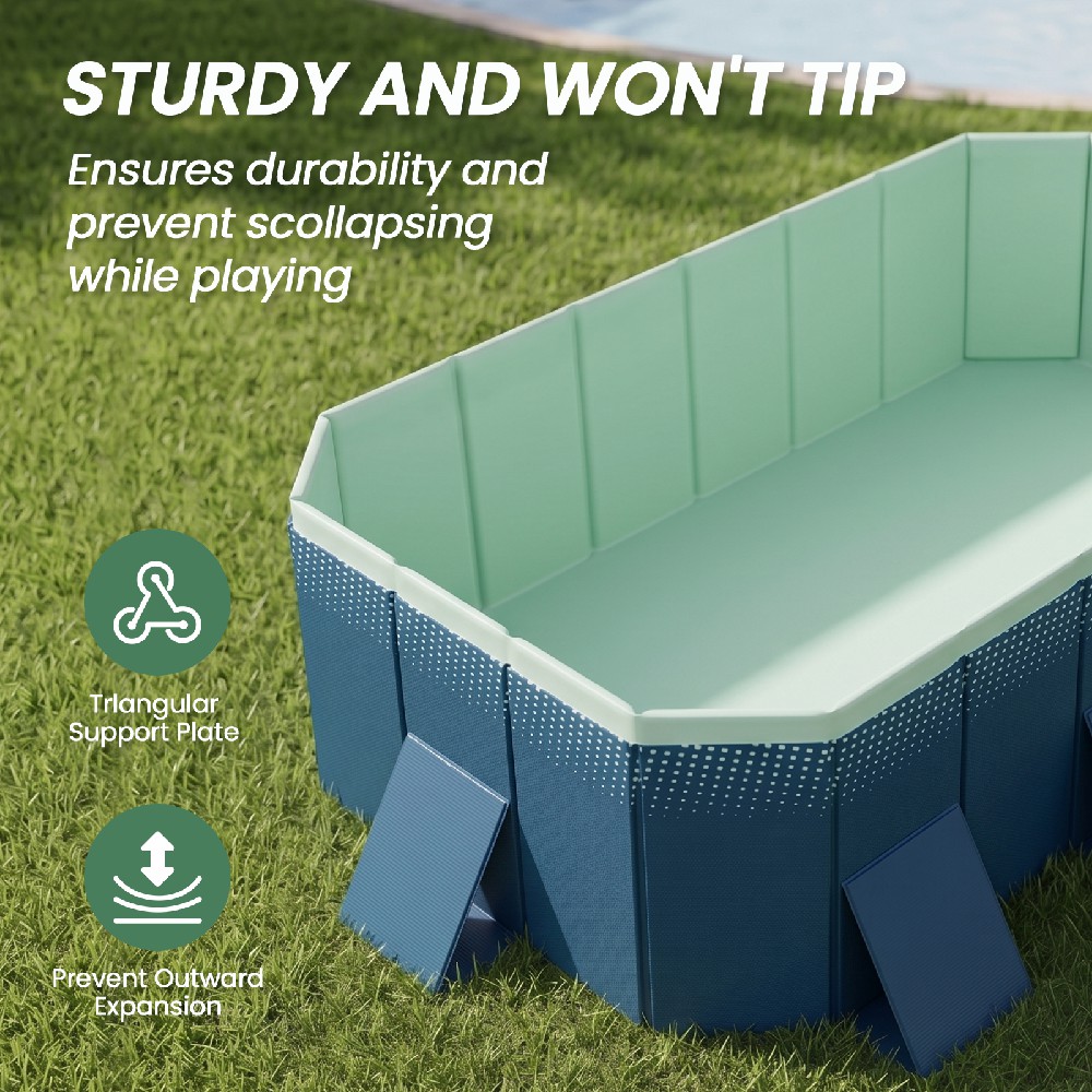 4m/3m Foldable Large Rectangul – Kids Outdoor Pool recenzja i cena